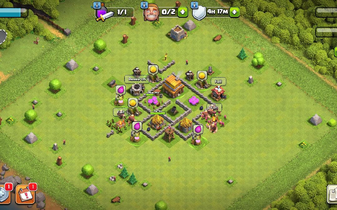 Town Hall 4 Hybrid Base layout by Abodi
