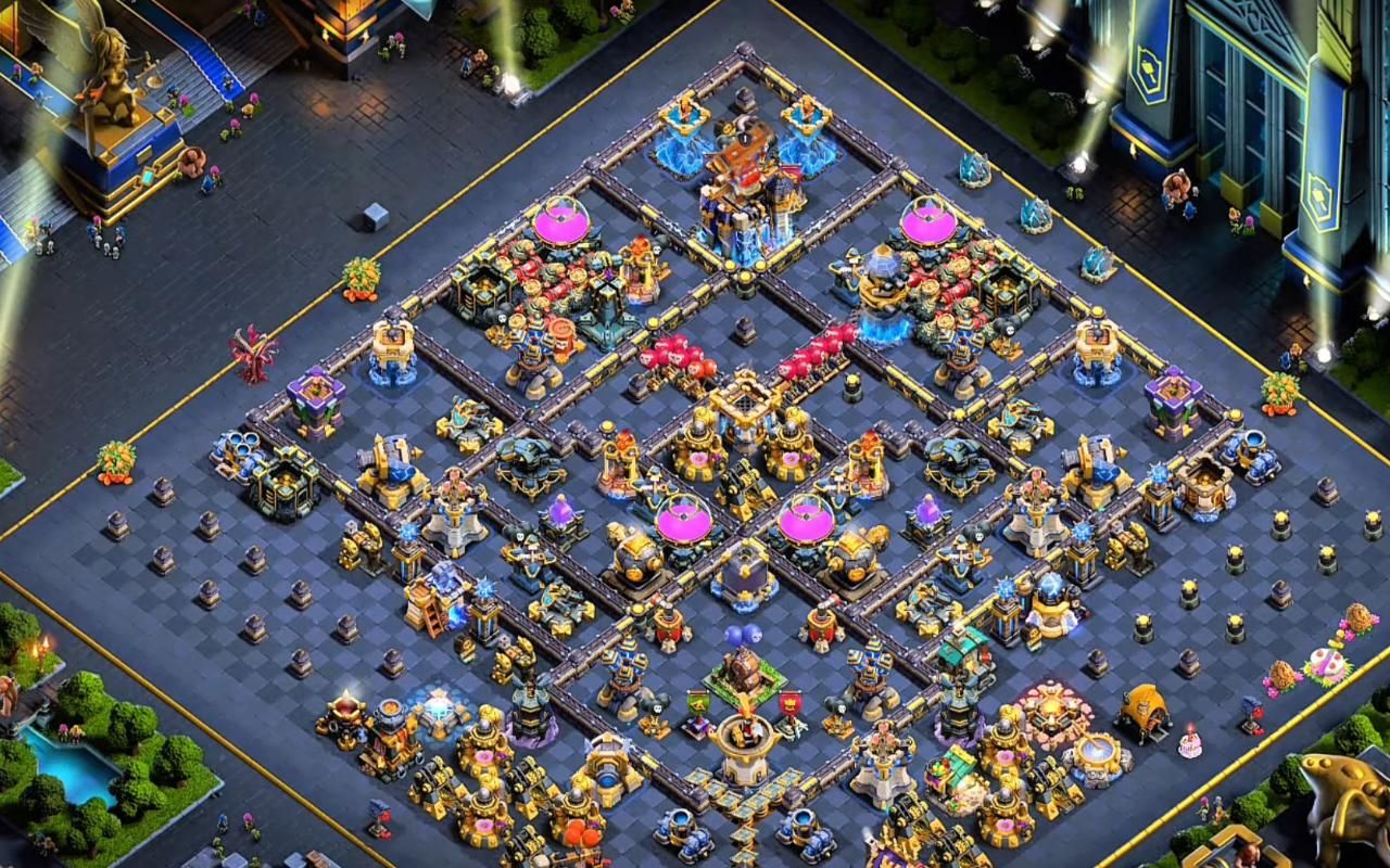 Town Hall 18 War Base layout by XLR8