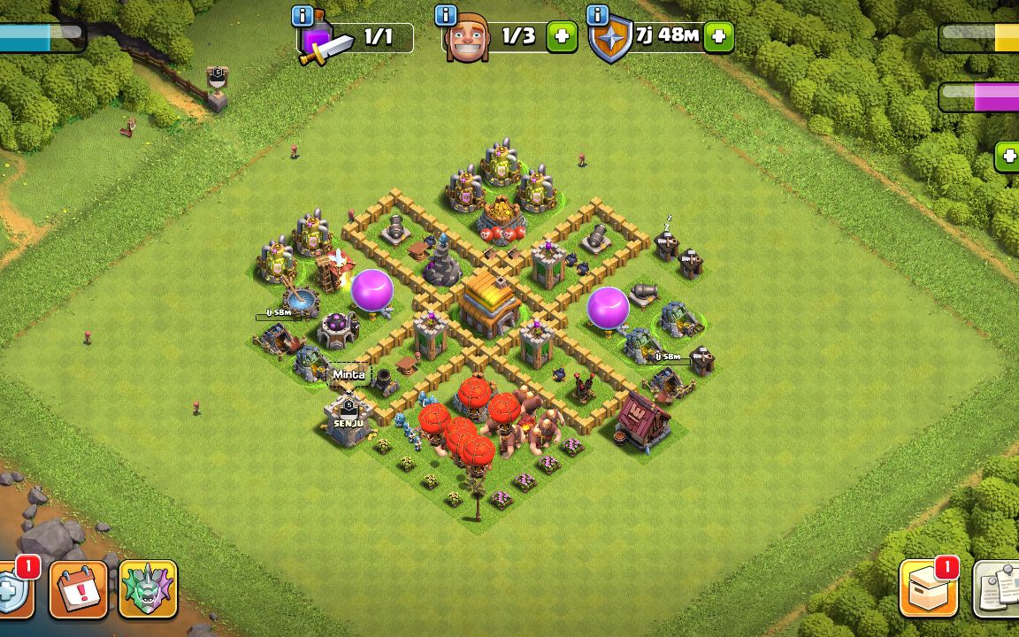 Town Hall 5 Trophy Base layout by Dragon Duke