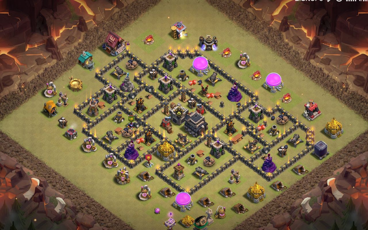 Town Hall 9 War Base layout by Irr