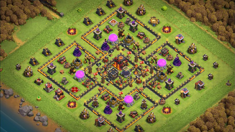 Town Hall 10 Trophy Base layout by TReX