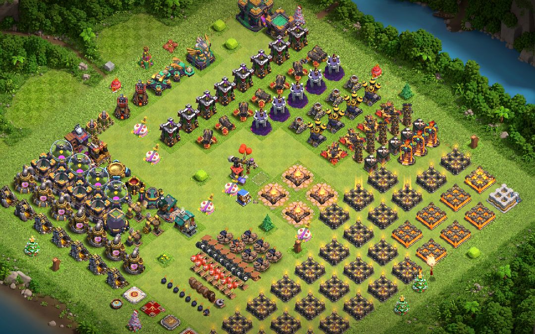 Town Hall 14 Farming Base layout by THE ATTRACTIVE LINE