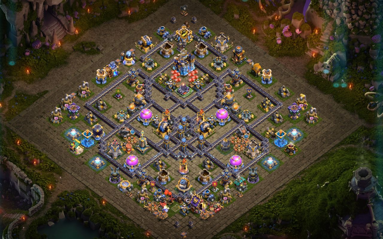 Town Hall 18 Farming Base layout by Koala