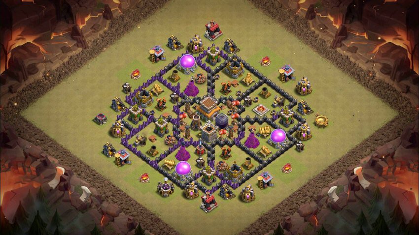 Town Hall 8 War Base layout by TReX