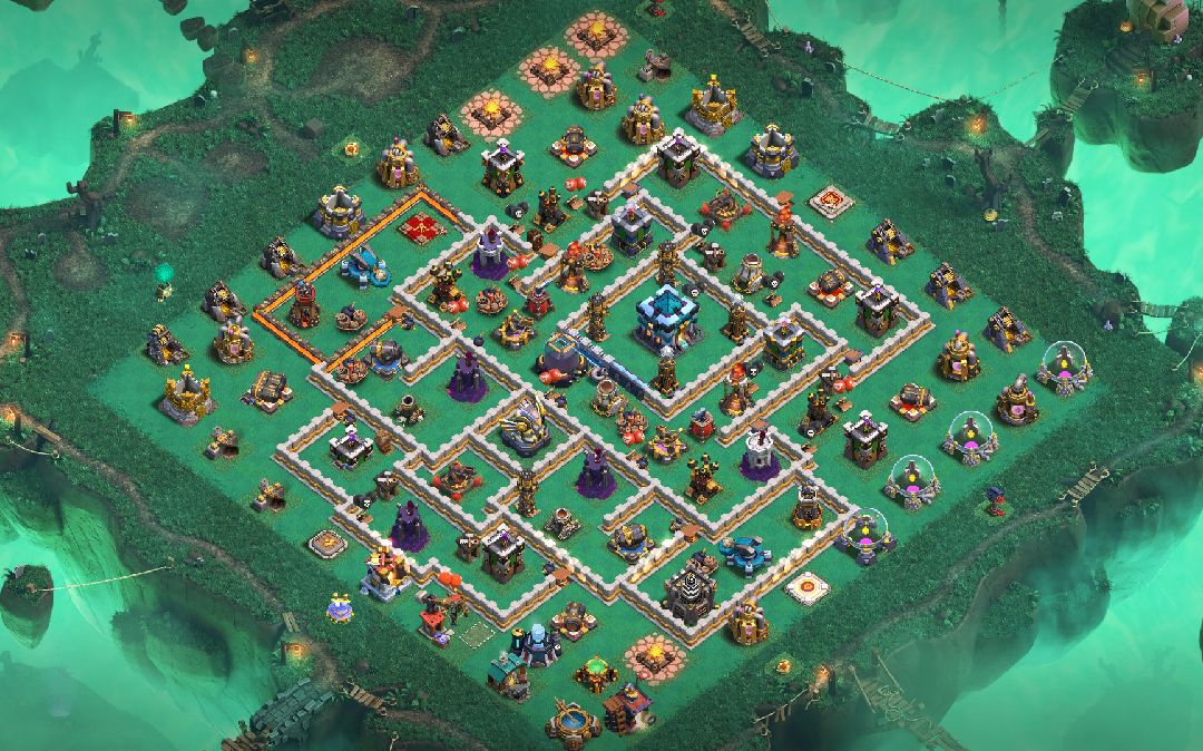 Town Hall 13 Trophy Base layout by Nandan Nath