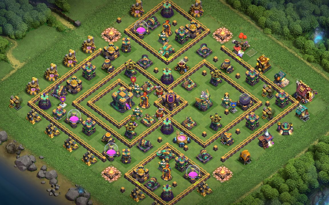 Town Hall 14 Farming Base layout by ☆👑HÜSEYİN👑☆
