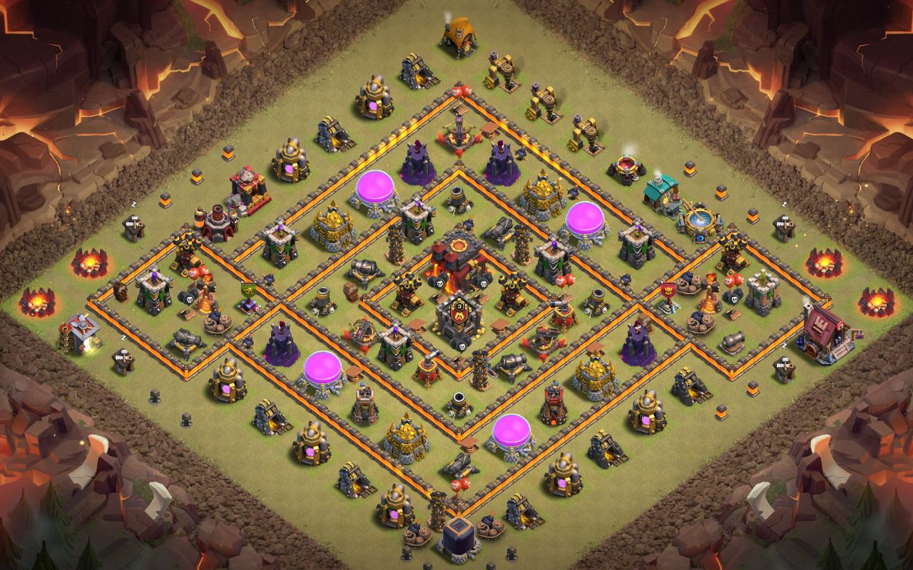 Town Hall 10 Farming Base layout by Voidrex