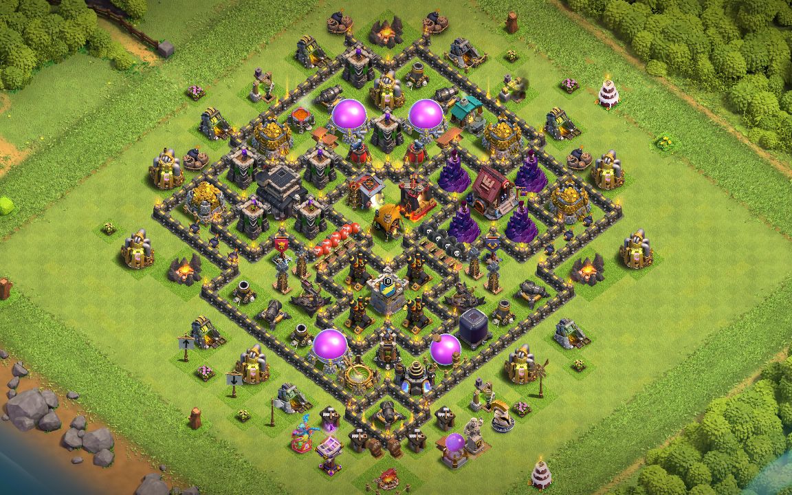 Town Hall 9 War Base layout by FELICIA