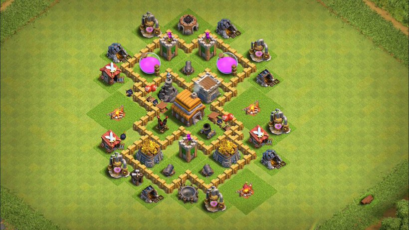 Town Hall 5 Trophy Base layout by TReX