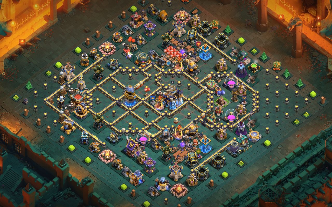 Town Hall 18 Trophy Base layout by Shakil Ahmed