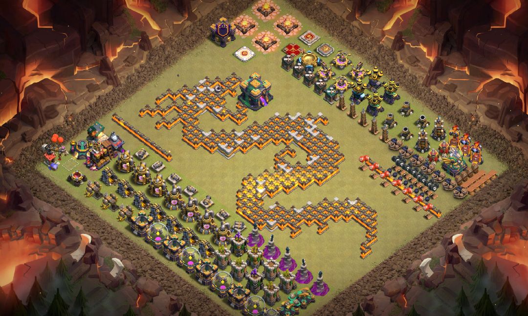 Town Hall 14 Fun Base layout by ALOKOZAY KHAN