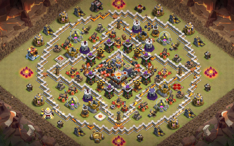 Town Hall 11 Hybrid Base layout by Burger⚔