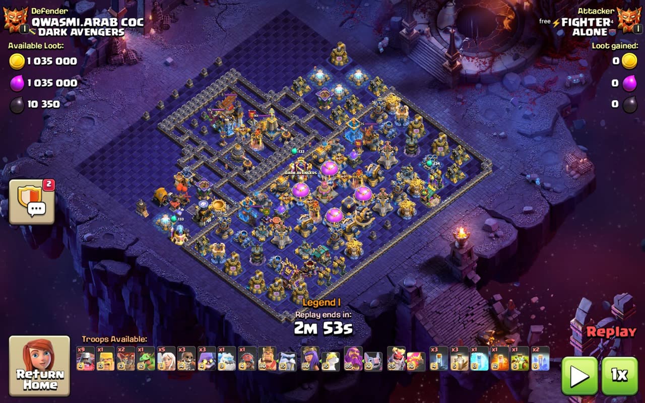 Town Hall 18 Legend Base layout by XLR8