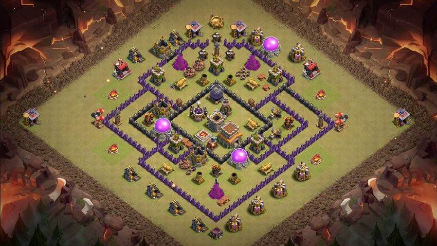 Town Hall 8 War Base layout by TReX