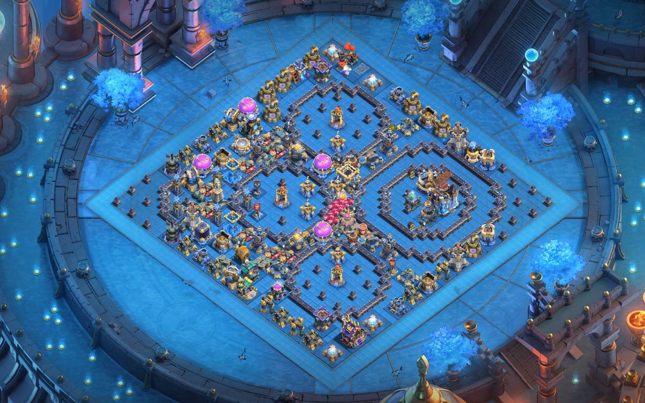 Town Hall 18 War Base layout by XLR8