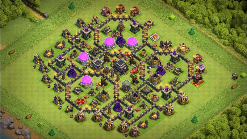 Town Hall 9 Farming Base layout by TReX