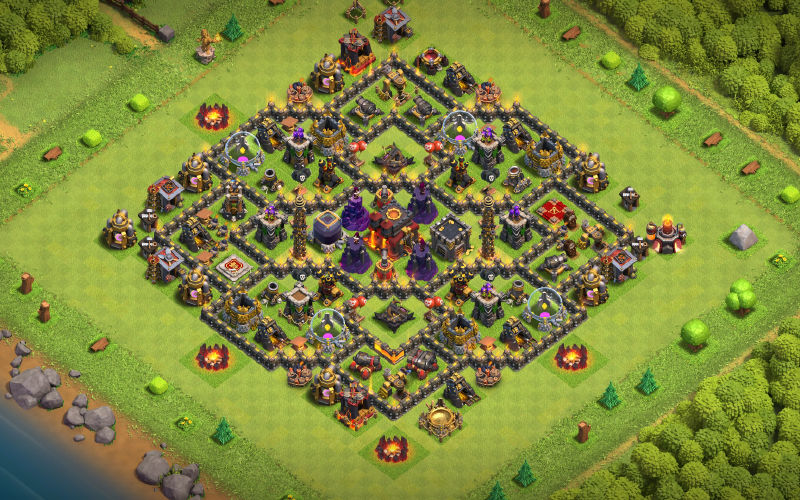 Town Hall 10 Trophy Base layout by KYLE