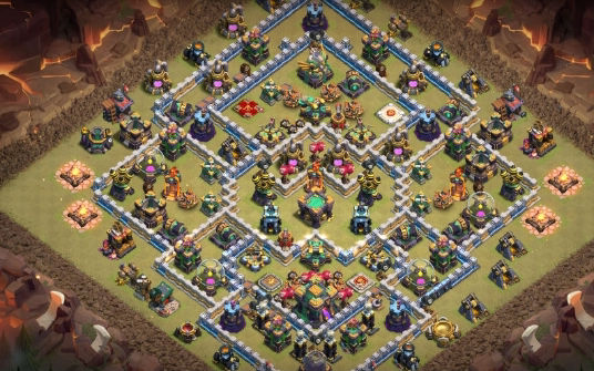 Town Hall 14 War Base layout by Gaming Sanged