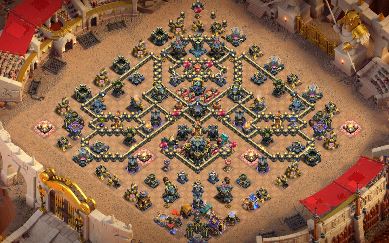 Town Hall 17 War Base layout by Mustafa