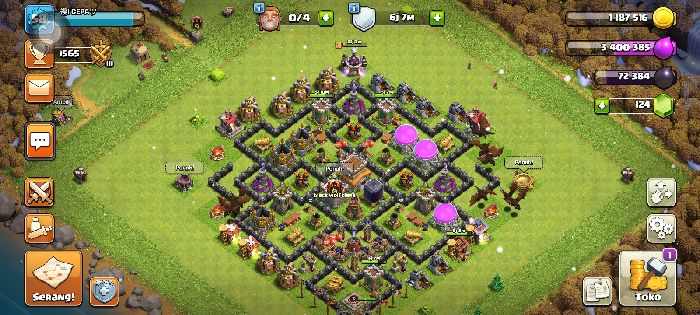 Town Hall 8 Trophy Base layout by cpa