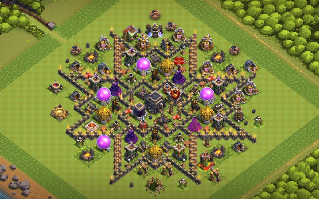 Town Hall 9 Trophy Base layout by User
