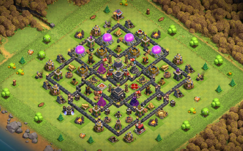 Town Hall 9 Farming Base layout by BeaTrix™