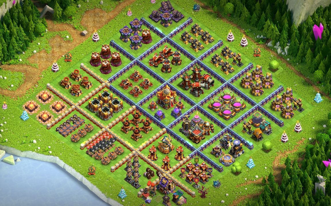 Town Hall 16 Fun Base layout by jpriilvlv