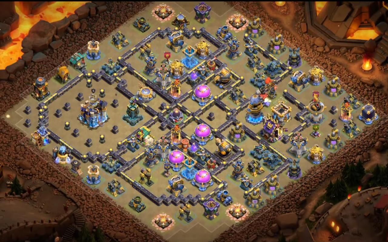 Town Hall 18 Trophy Base layout by BASE MAKER