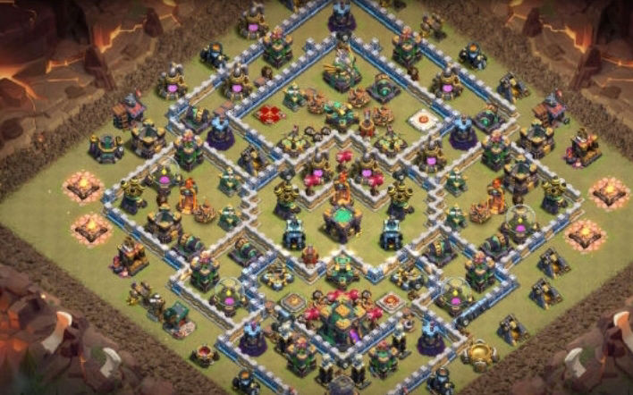 Town Hall 14 Hybrid Base layout by mdmd