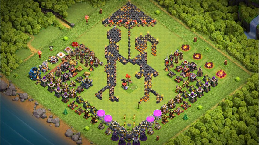 Town Hall 12 Fun Base layout by TReX