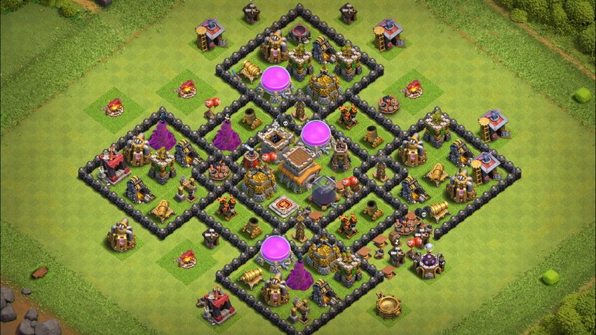 Town Hall 8 Farming Base layout by TReX
