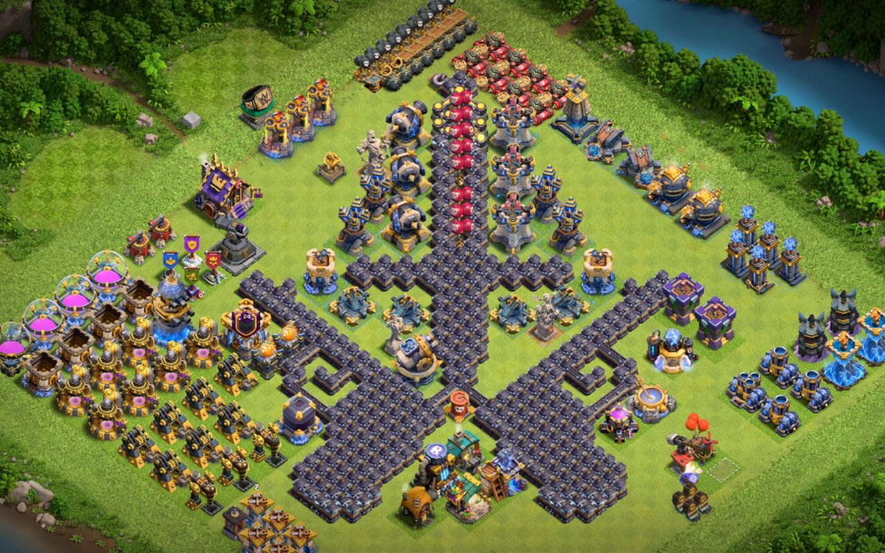 Town Hall 18 Fun Base layout by Kia_Black
