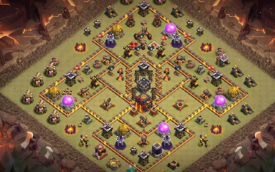 Town Hall 10 War Base layout by MD Yasir Gaming