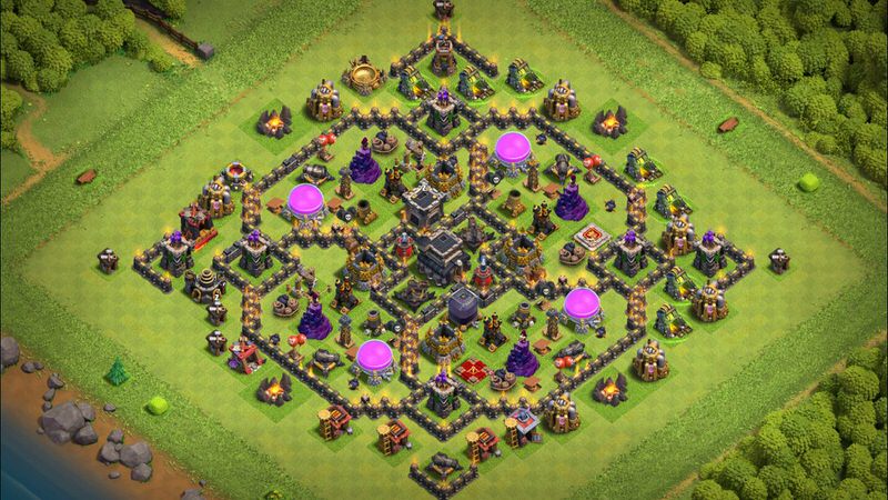 Town Hall 9 Farming Base layout by TReX