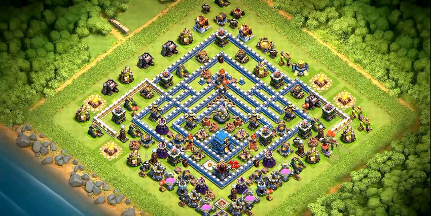 Town Hall 12 Trophy Base layout by TReX