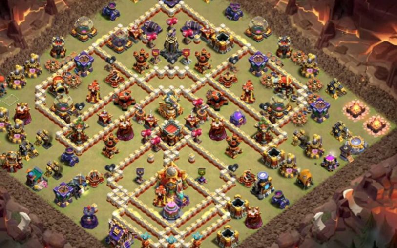 Town Hall 16 Trophy Base layout by sourena