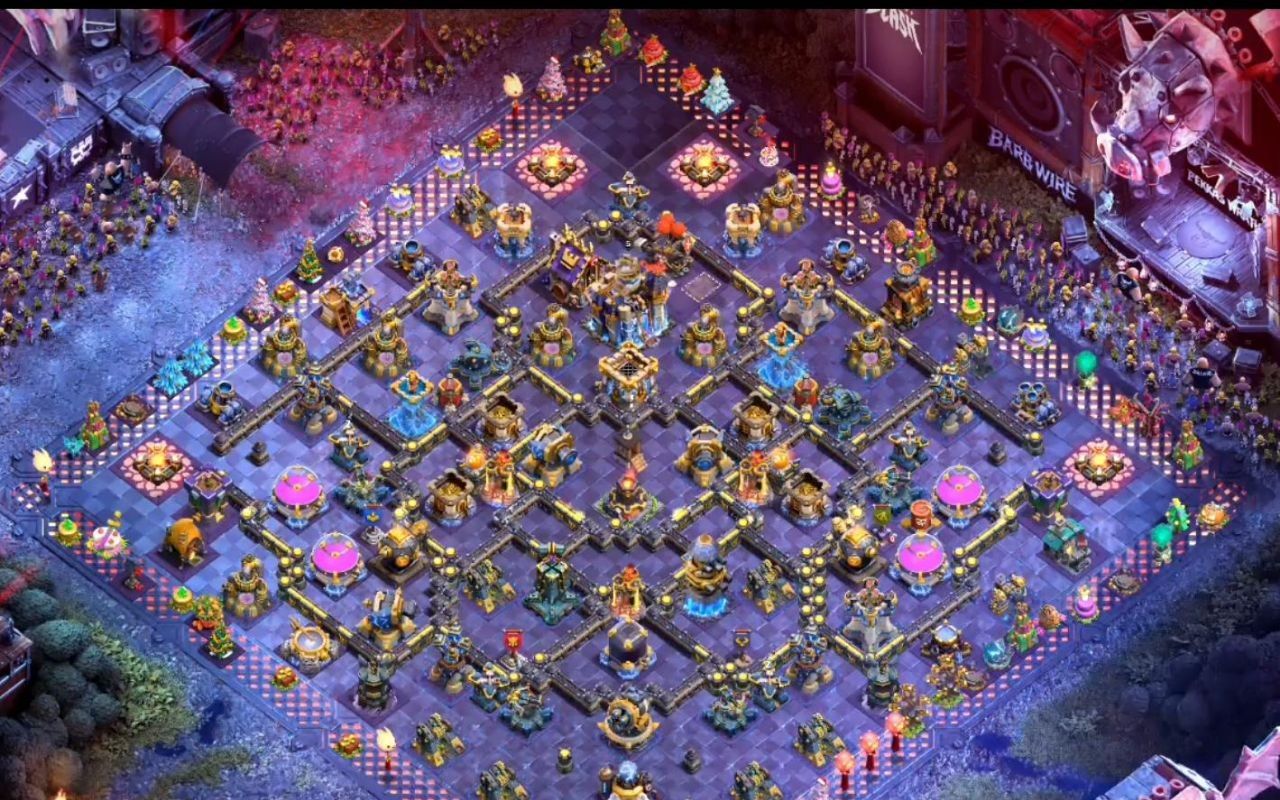 Town Hall 18 Trophy Base layout by BASE MAKER