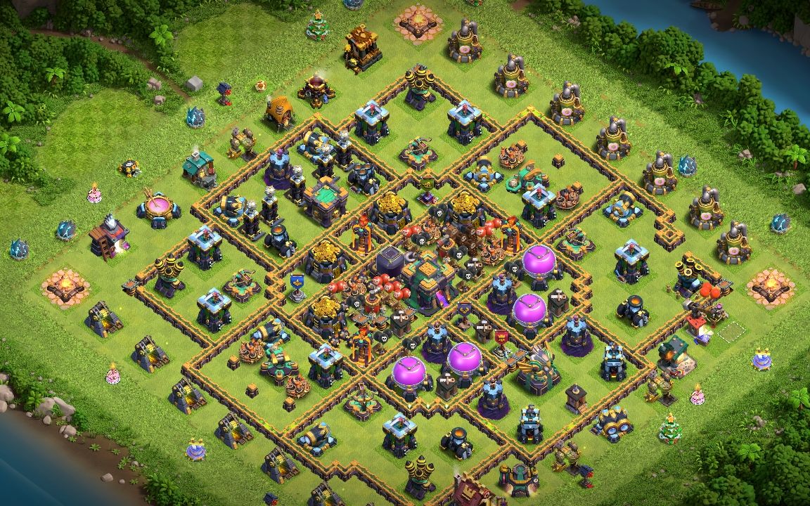 Town Hall 14 Farming Base layout by GodzillaXXL