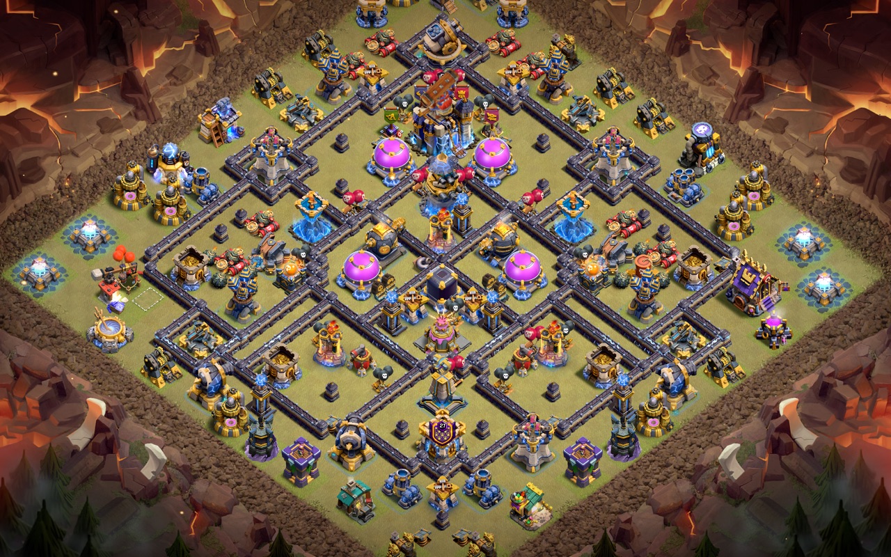 Town Hall 18 War Base layout by Kings Villa