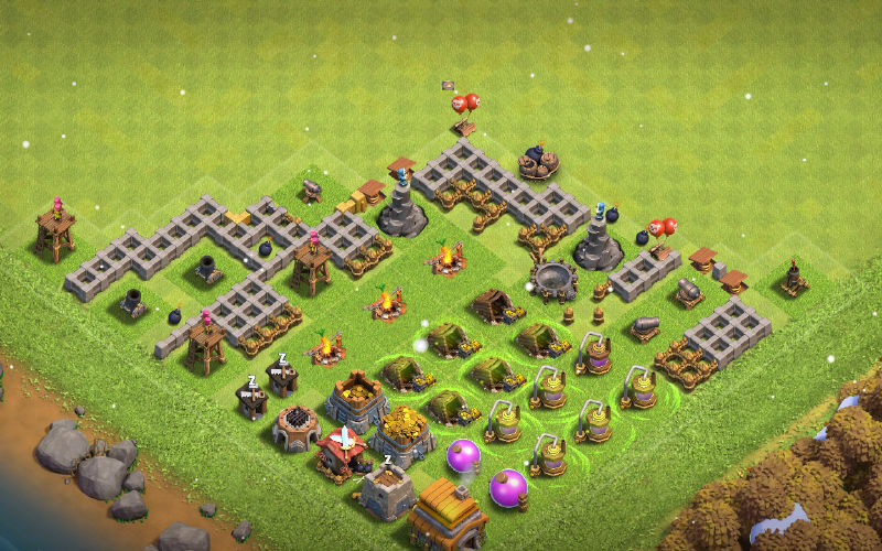 Town Hall 6 Trophy Base layout by Coc Layouts