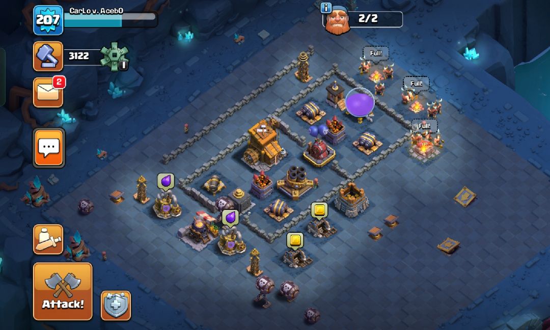 Builder Hall 9 Builder Base layout by BeaTrix™