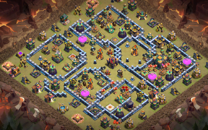 Town Hall 14 Hybrid Base layout by MasManik