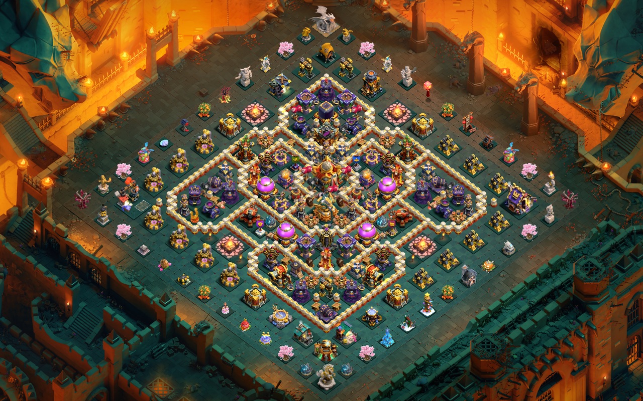 Town Hall 16 Hybrid Base layout by Myke.mp4