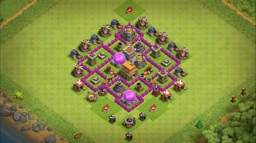 Town Hall 6 Trophy Base layout by TReX