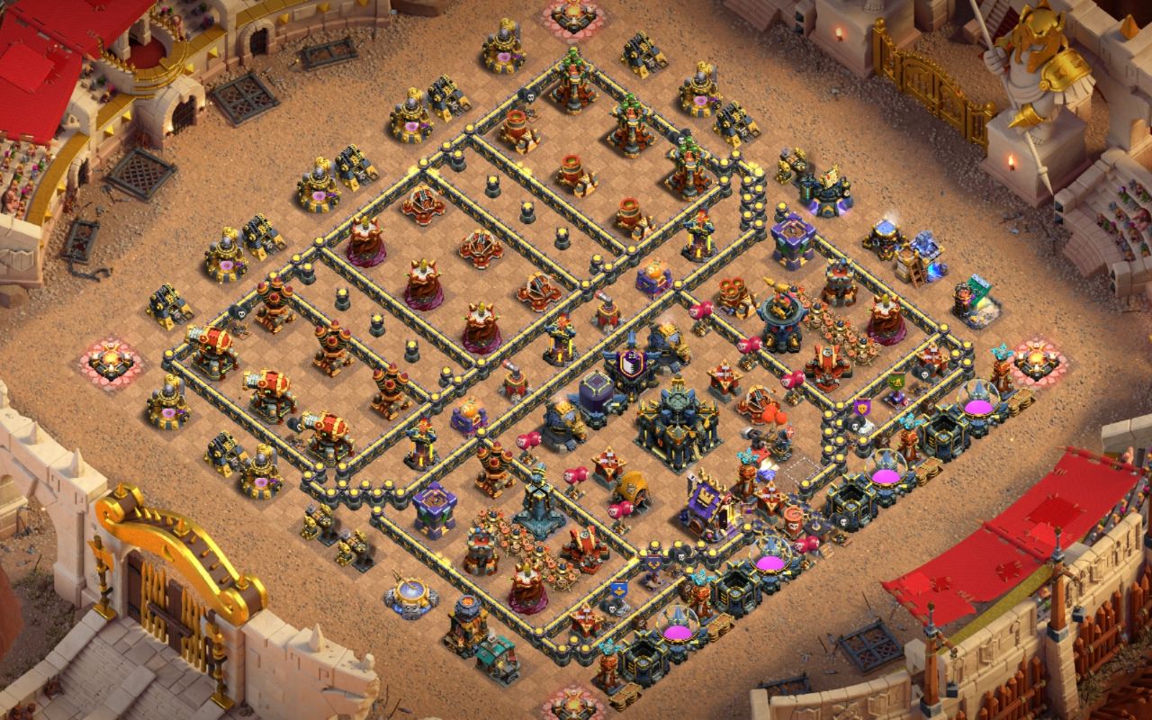 Town Hall 17 War Base layout by Mustafa