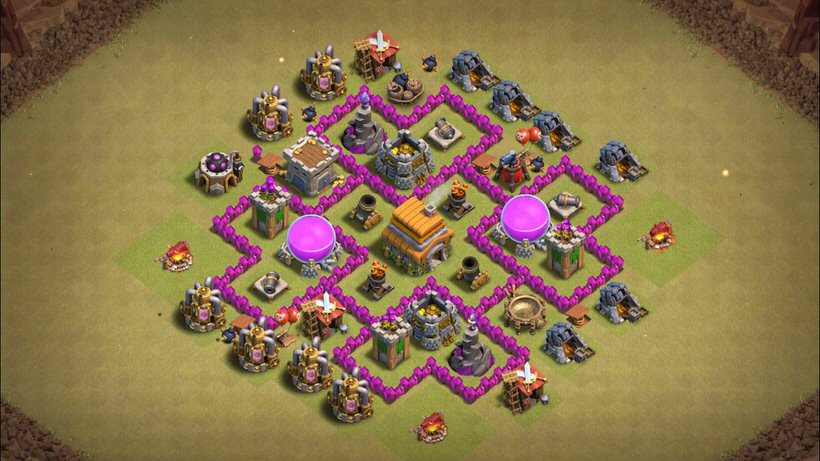 Town Hall 6 War Base layout by TReX
