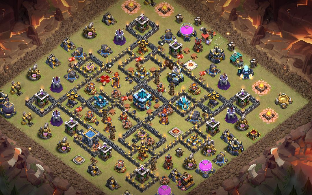 Town Hall 13 Trophy Base layout by SONU