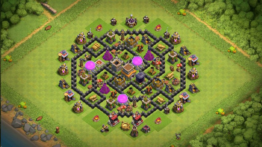 Town Hall 8 Hybrid Base layout by TReX