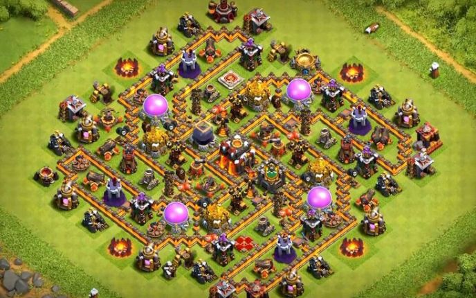 Town Hall 10 Hybrid Base layout by #Perfect_Gammer