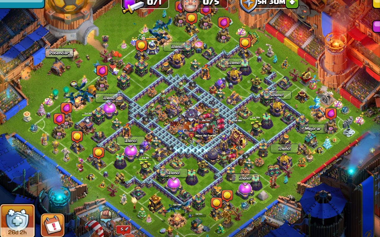 Town Hall 15 Farming Base layout by The Kings